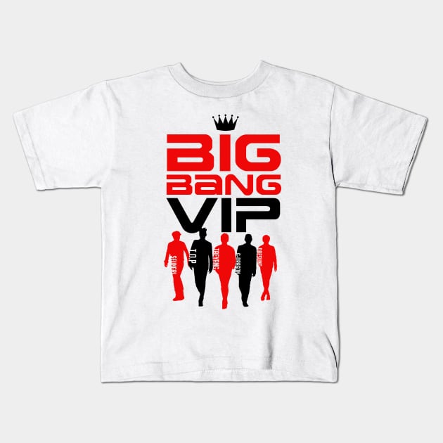 BIGBANG VIP Kids T-Shirt by skeletonvenus